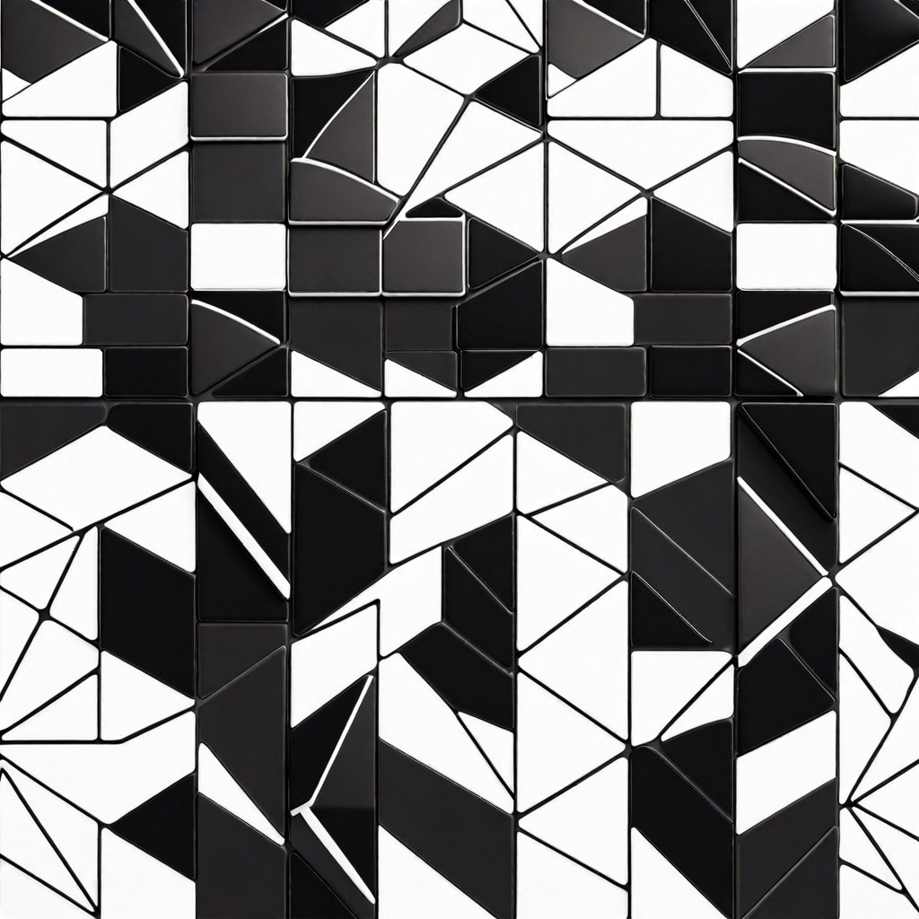 geometric black and white patterns