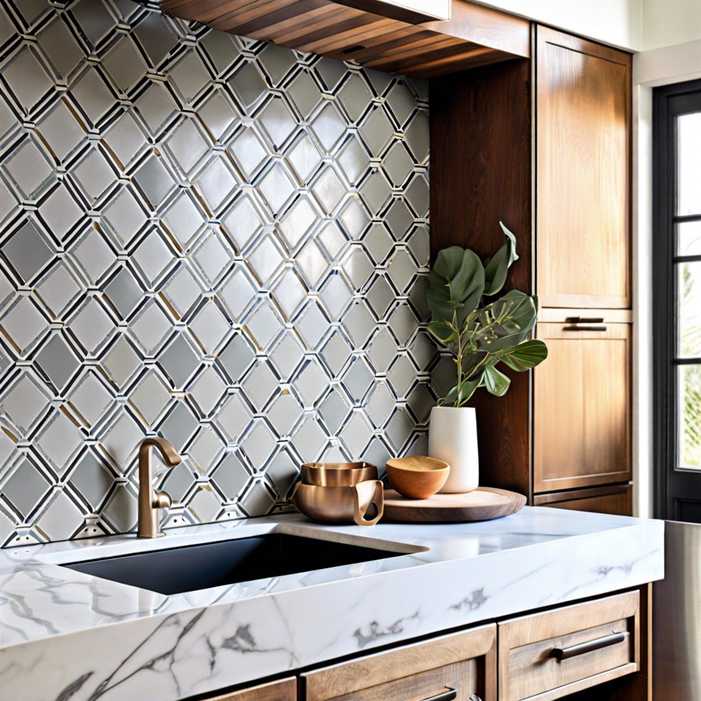 geometric cement tiles