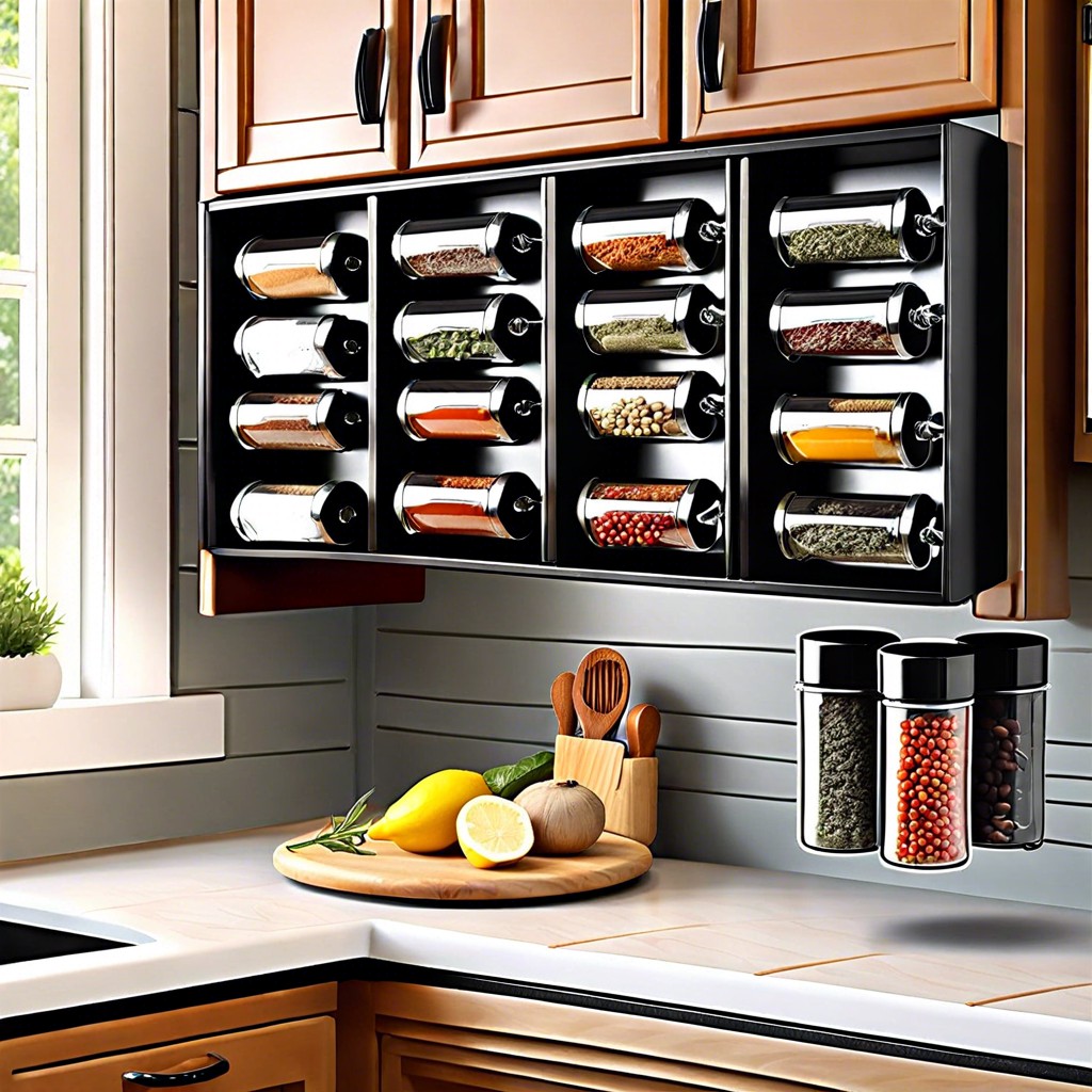 hanging magnetic spice racks