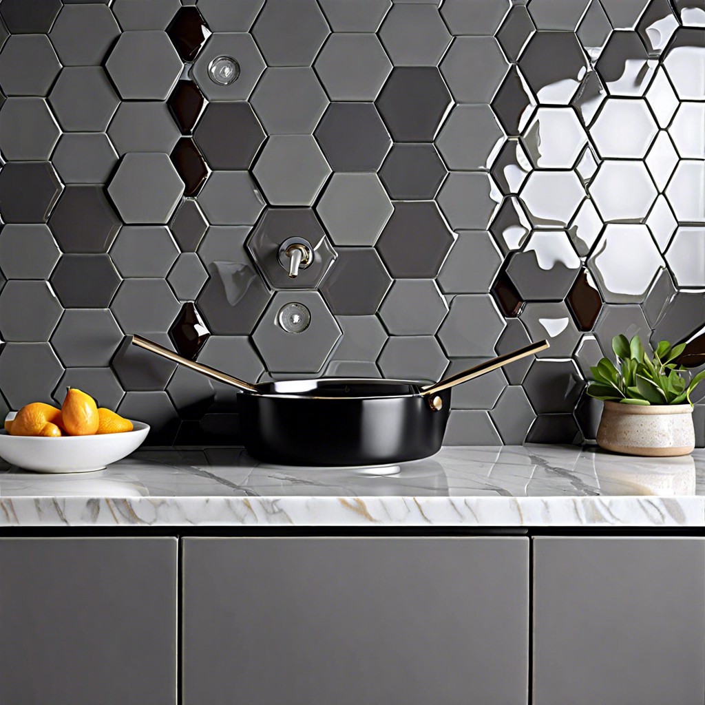 hexagon mosaic tiles