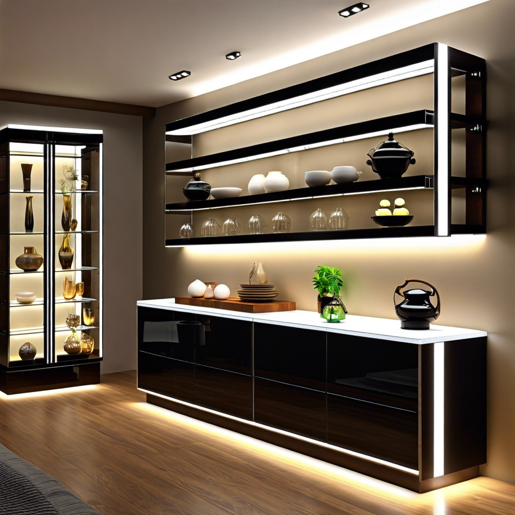 illuminated led shelving