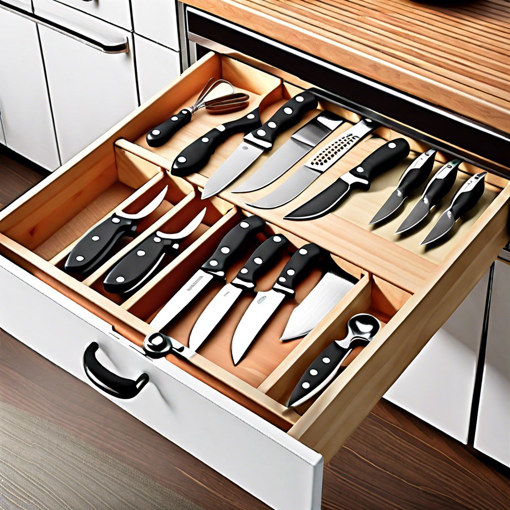 in drawer knife blocks