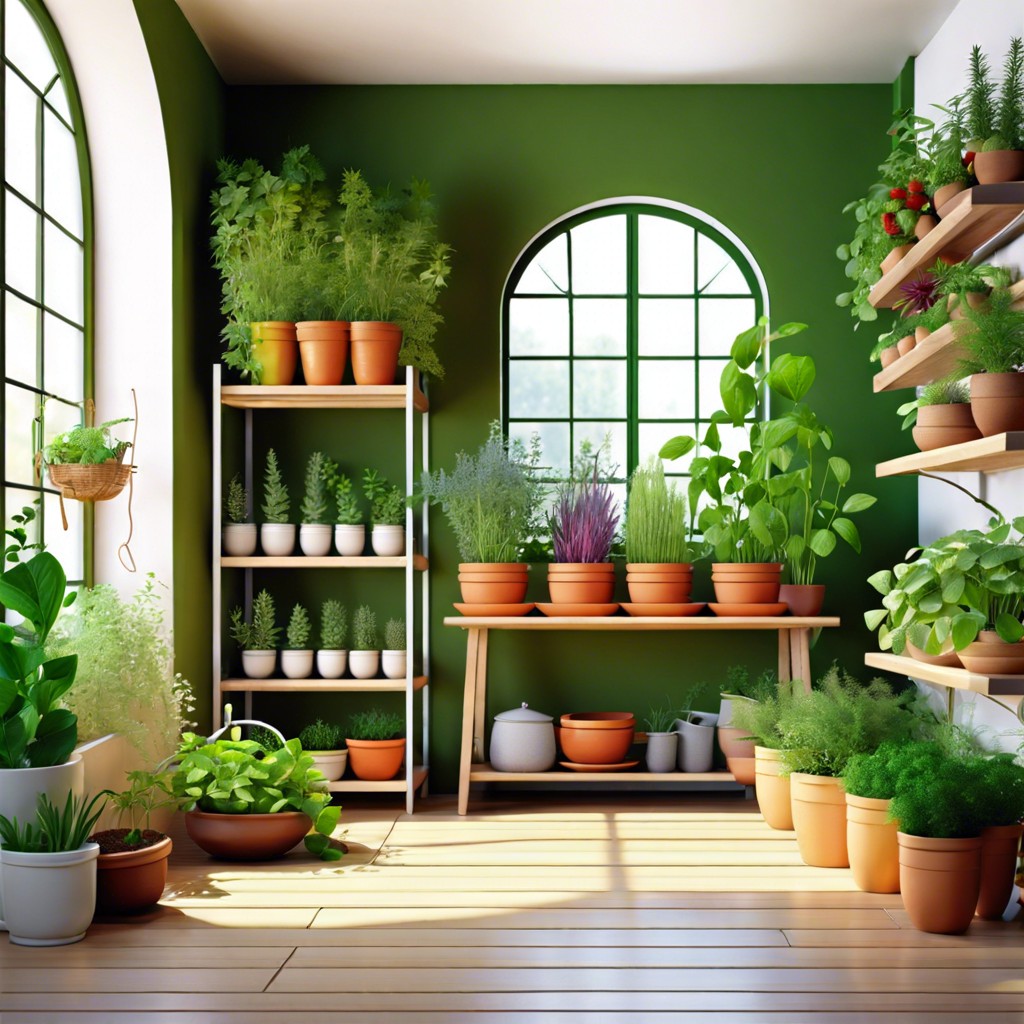 indoor herb garden