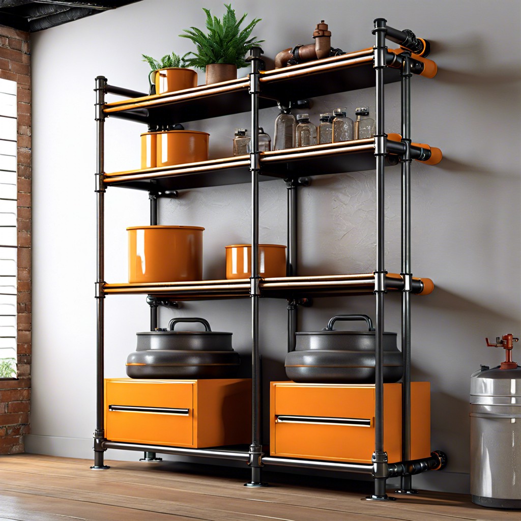 industrial pipe shelving