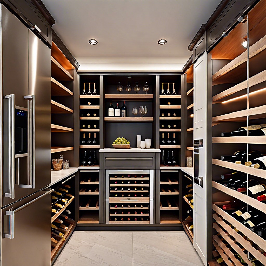 integrated wine storage