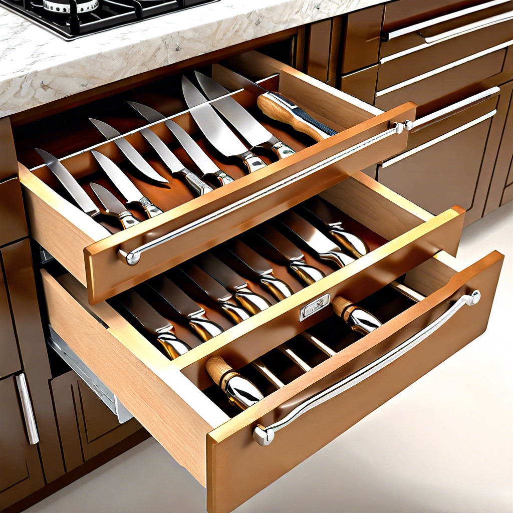 knife block drawer insert