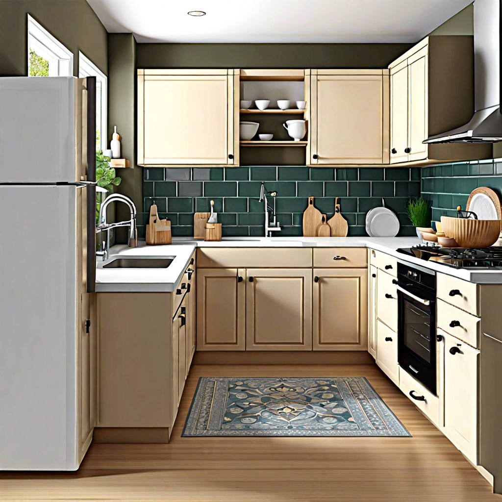 l shaped kitchen with corner sink