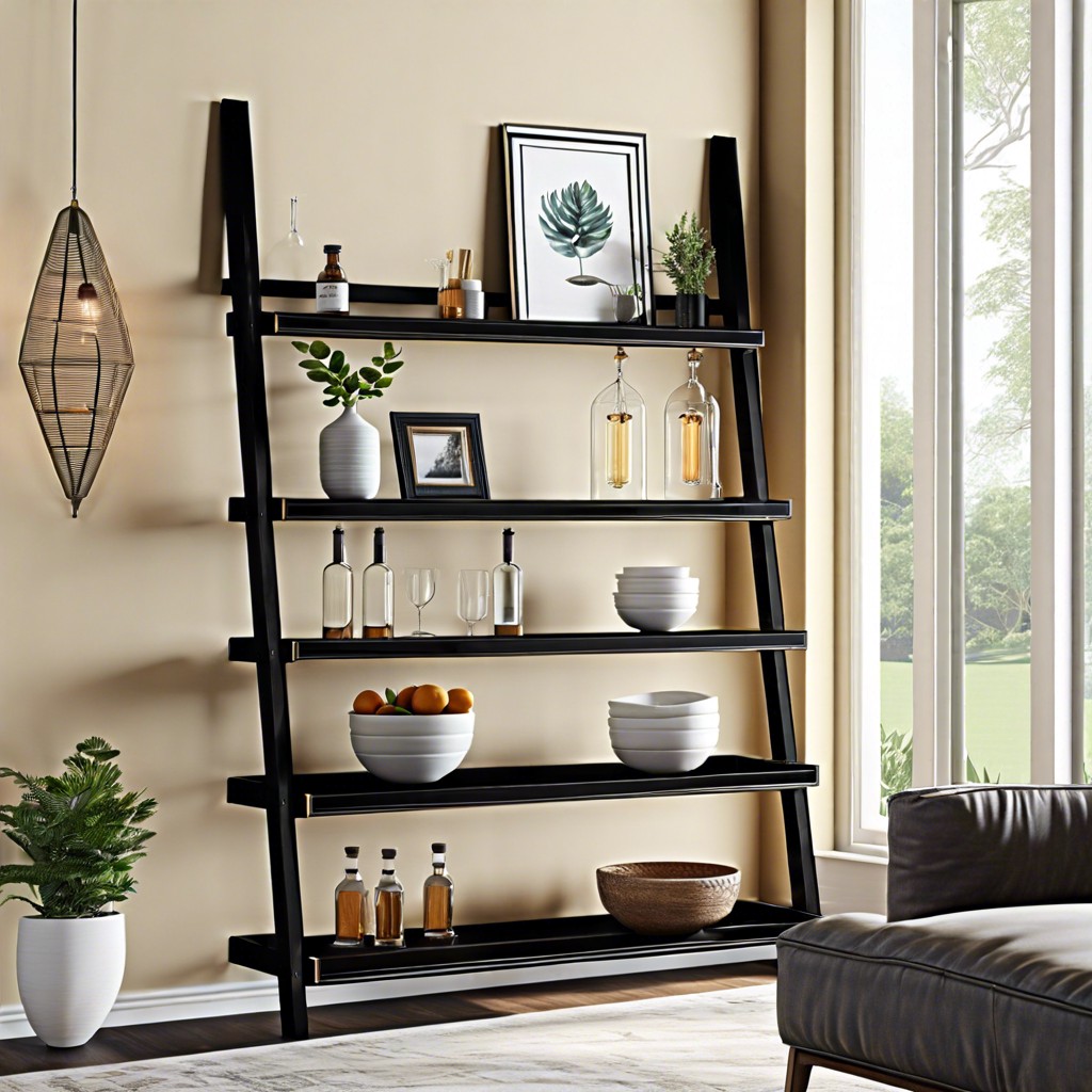 ladder shelf bar