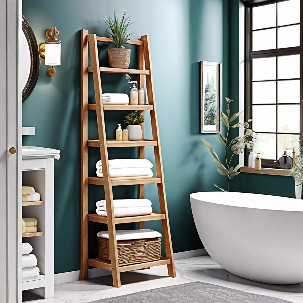 ladder style shelf unit