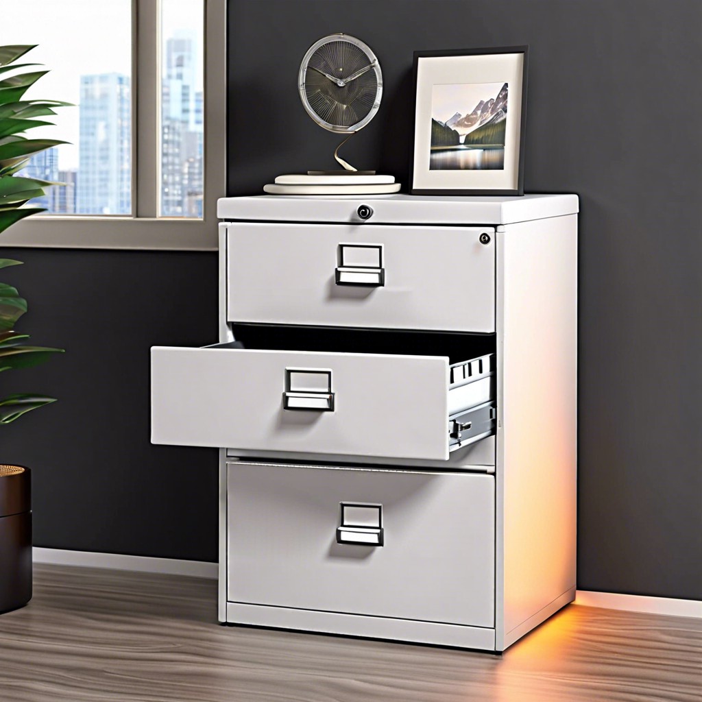 light up drawers add led strips inside drawers for illuminated filing