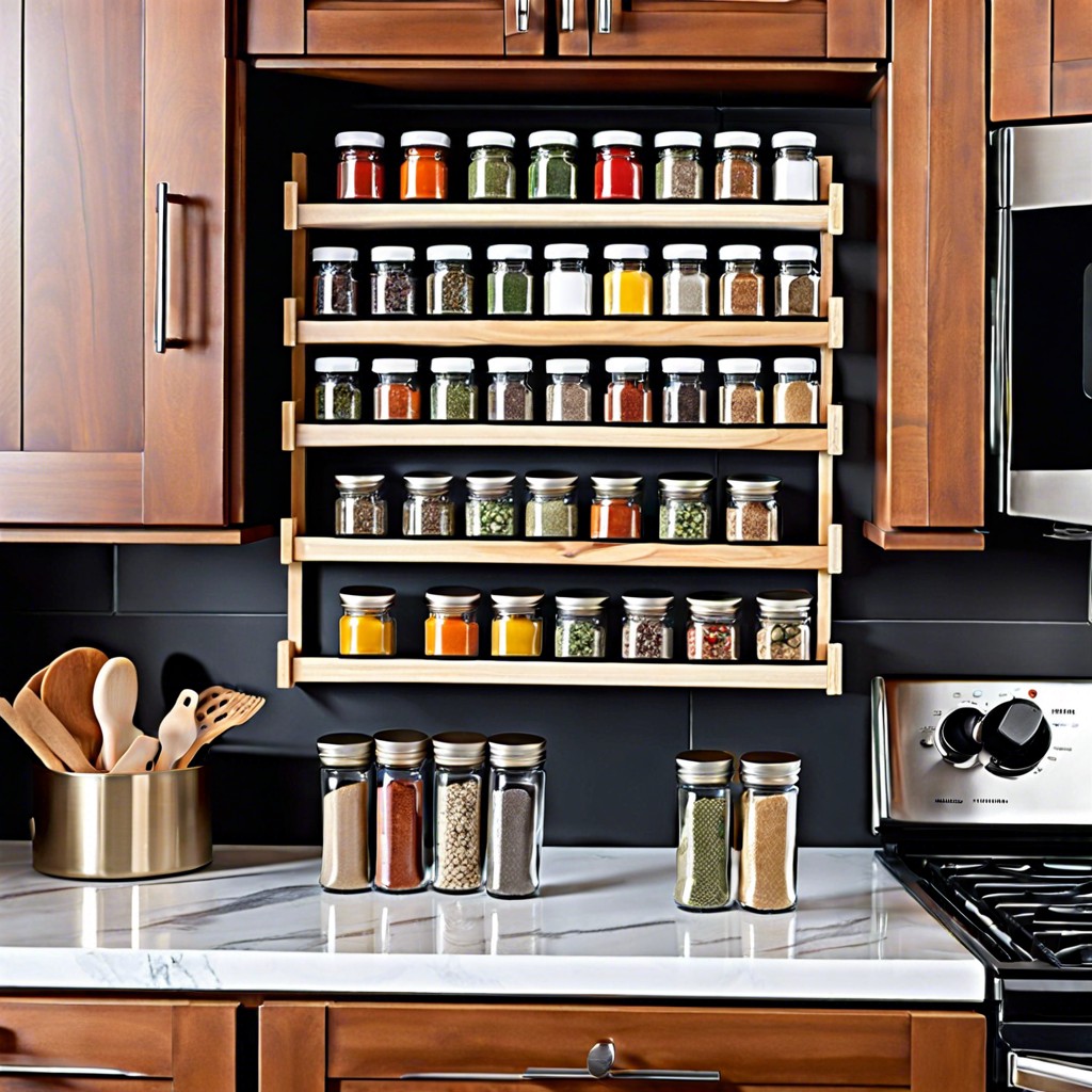 magnetic spice rack for baking essentials