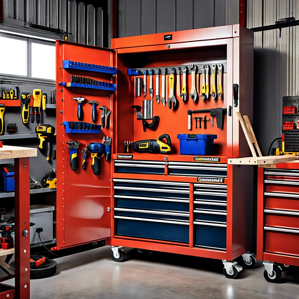 magnetic tool holding cabinet