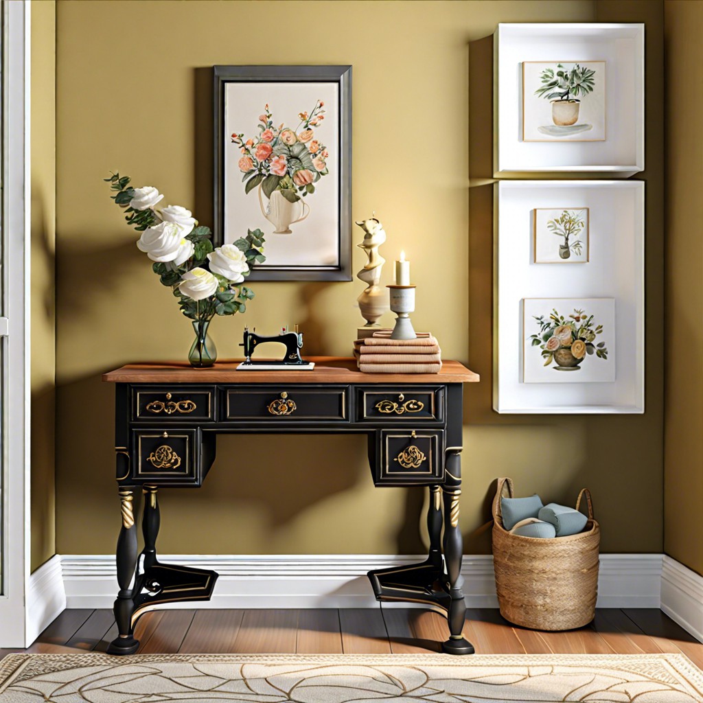 make into a foyer console with hooks for coats and space for shoes