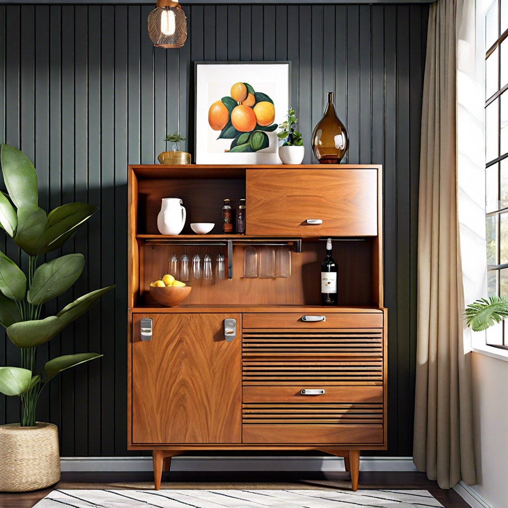 mid century modern hutch