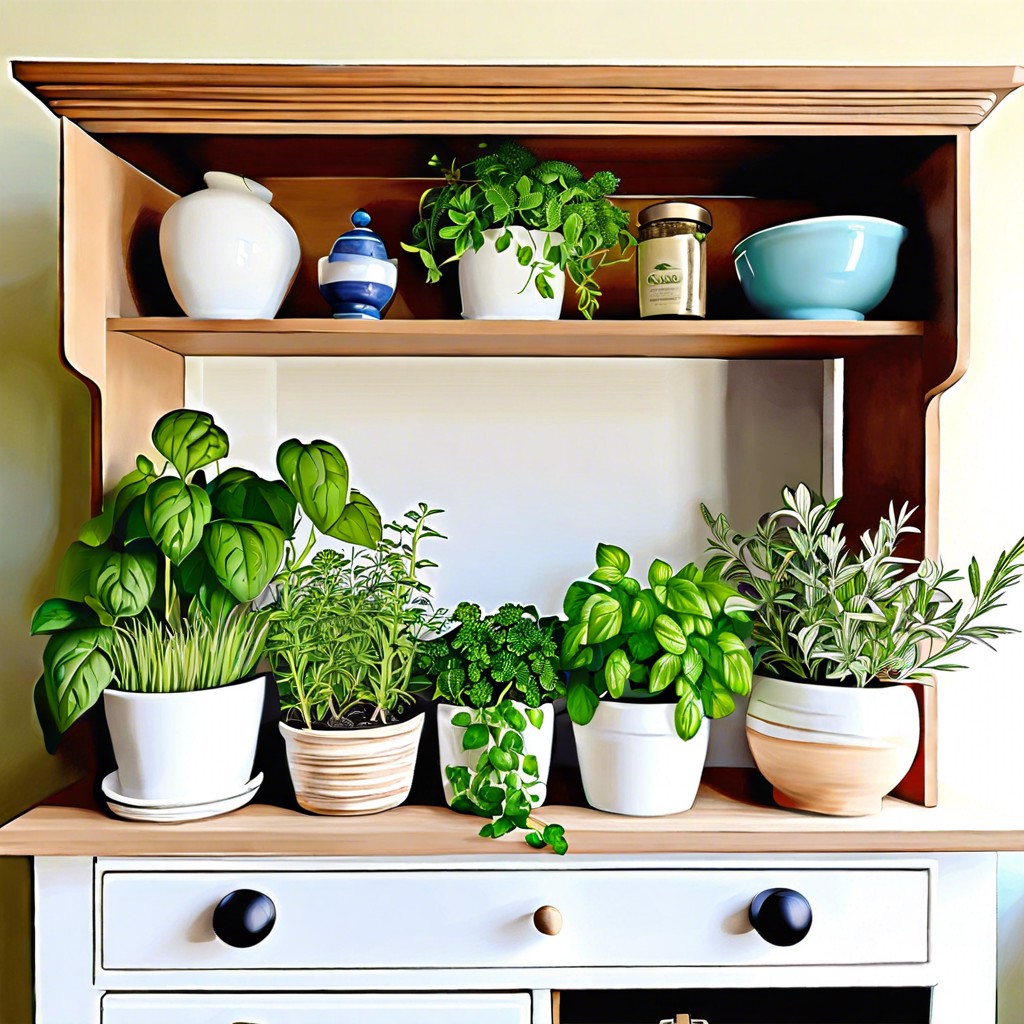 mini indoor herb garden