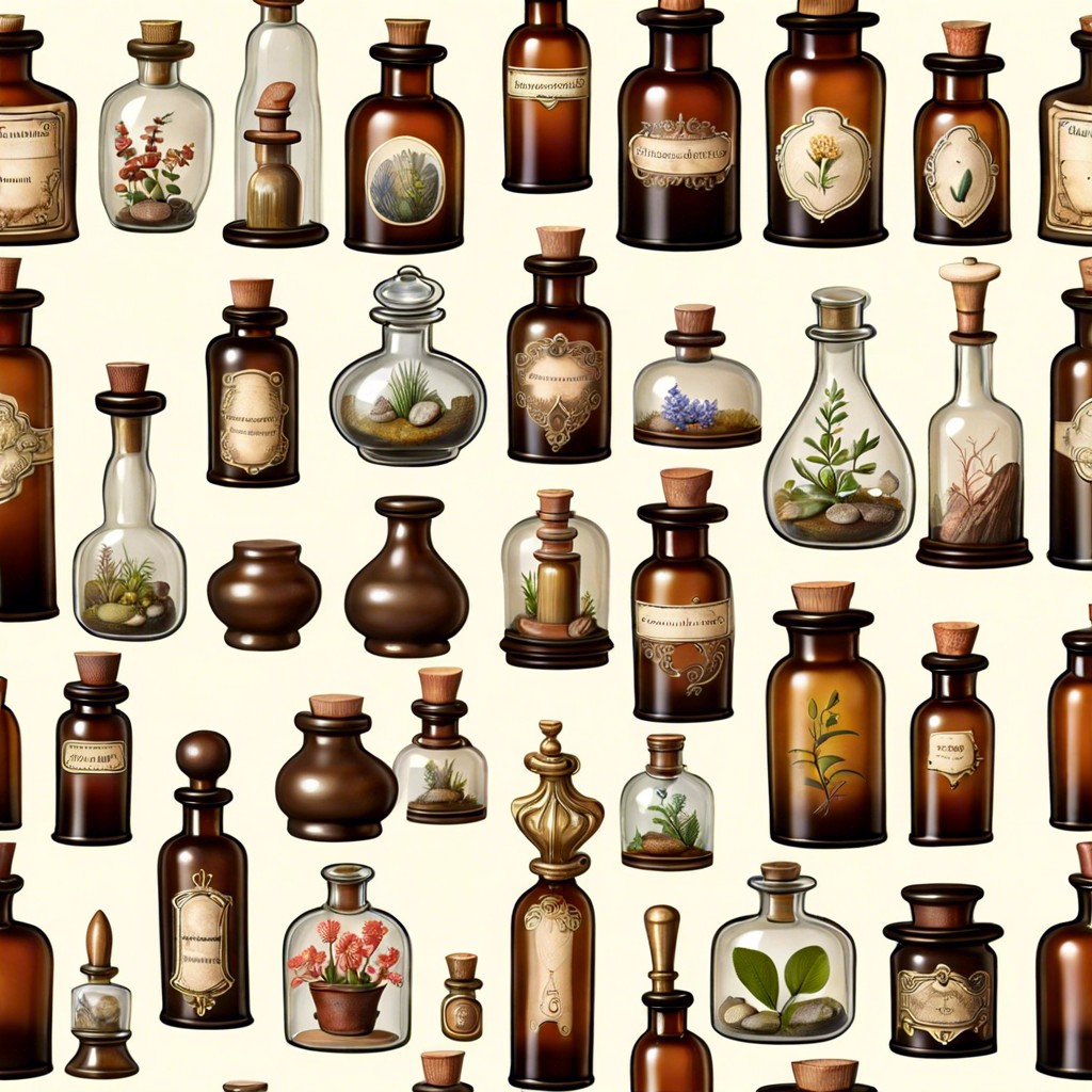 miniature apothecary bottles