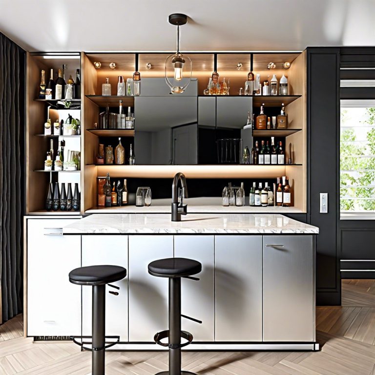 15 Modern Dry Bar Ideas for Sleek & Chic Home Entertaining