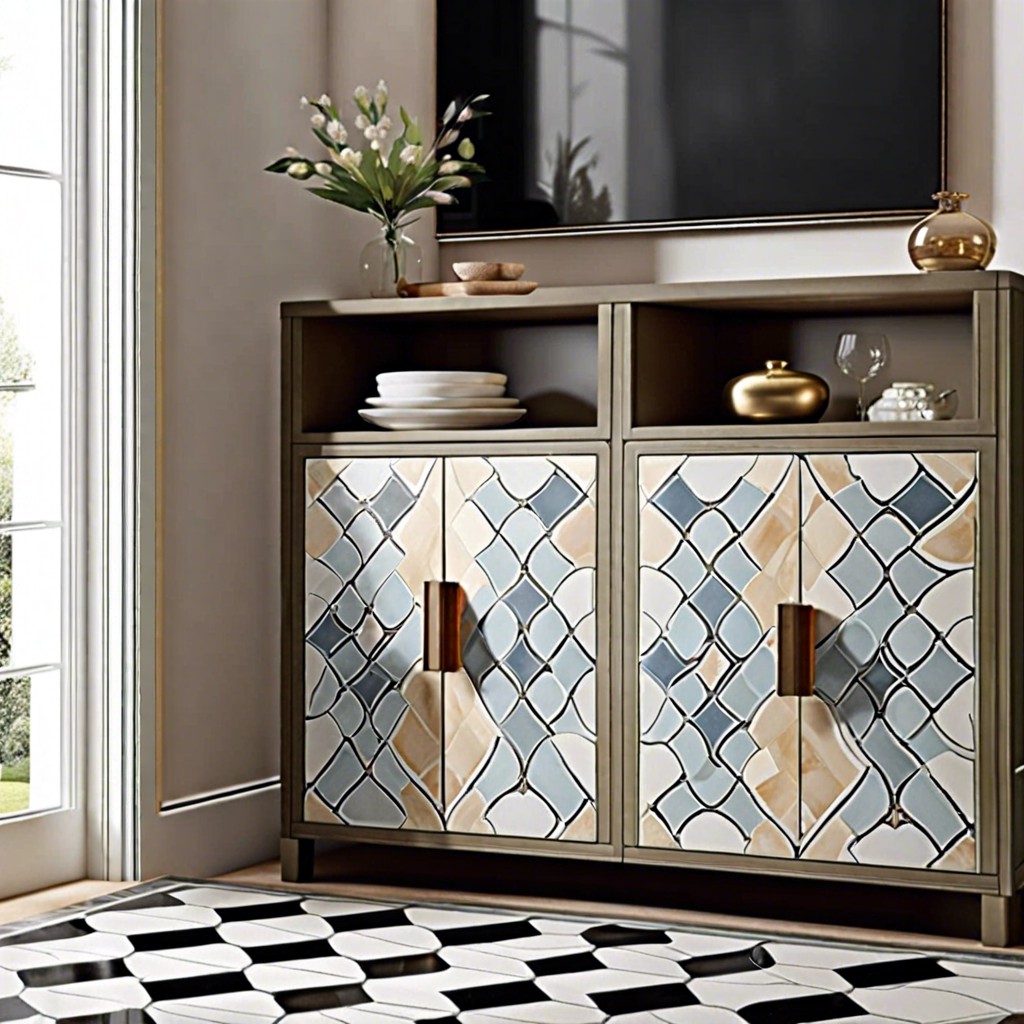 patterned tile inlays