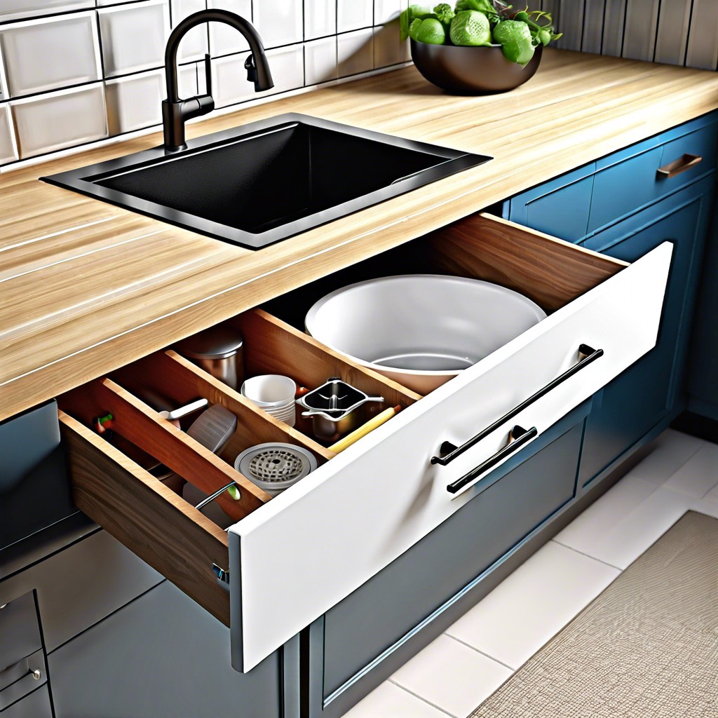 pull out drawer with power outlet