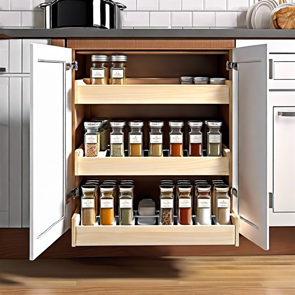 pull out spice rack