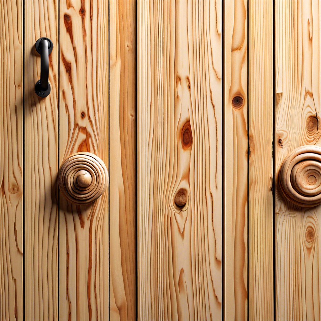 raw cedar with natural knots