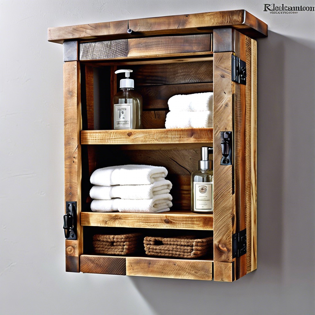 reclaimed wood cabinet