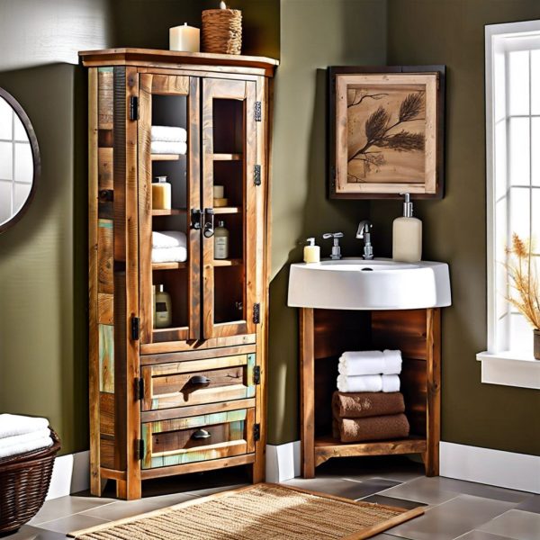 15 Brilliant Bathroom Corner Cabinet Ideas to Maximize Space