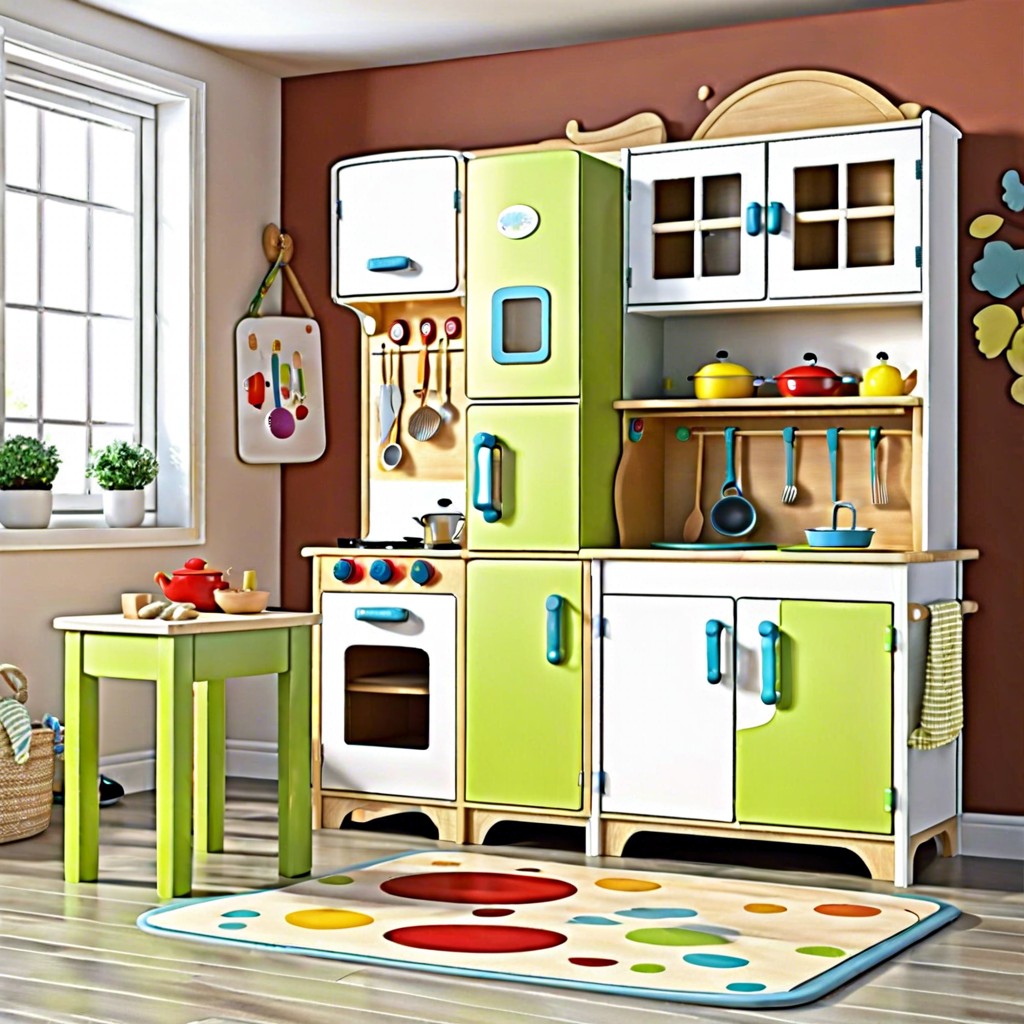 refurbish as a childrens play kitchen with knobs and compartments