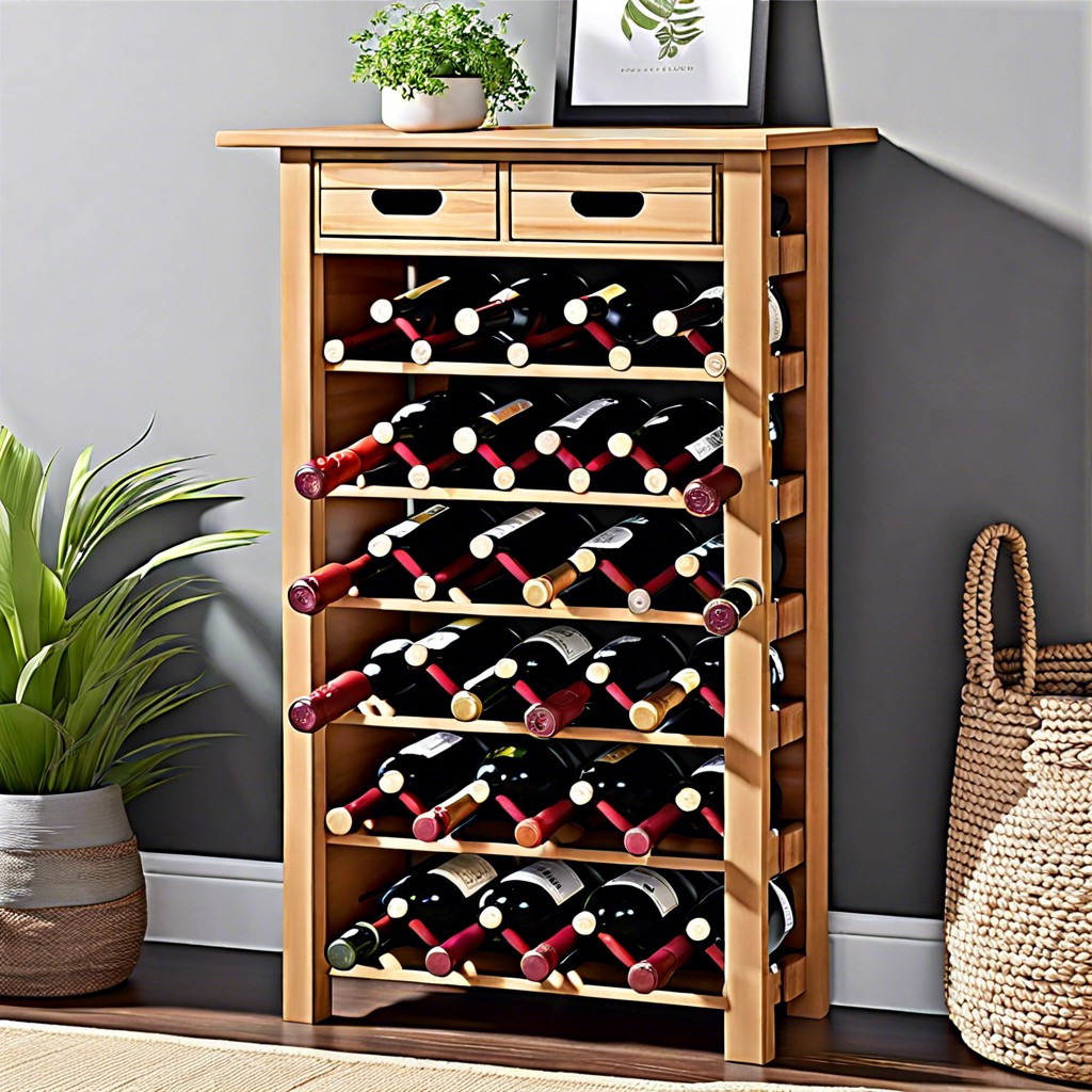 repurposed wine rack