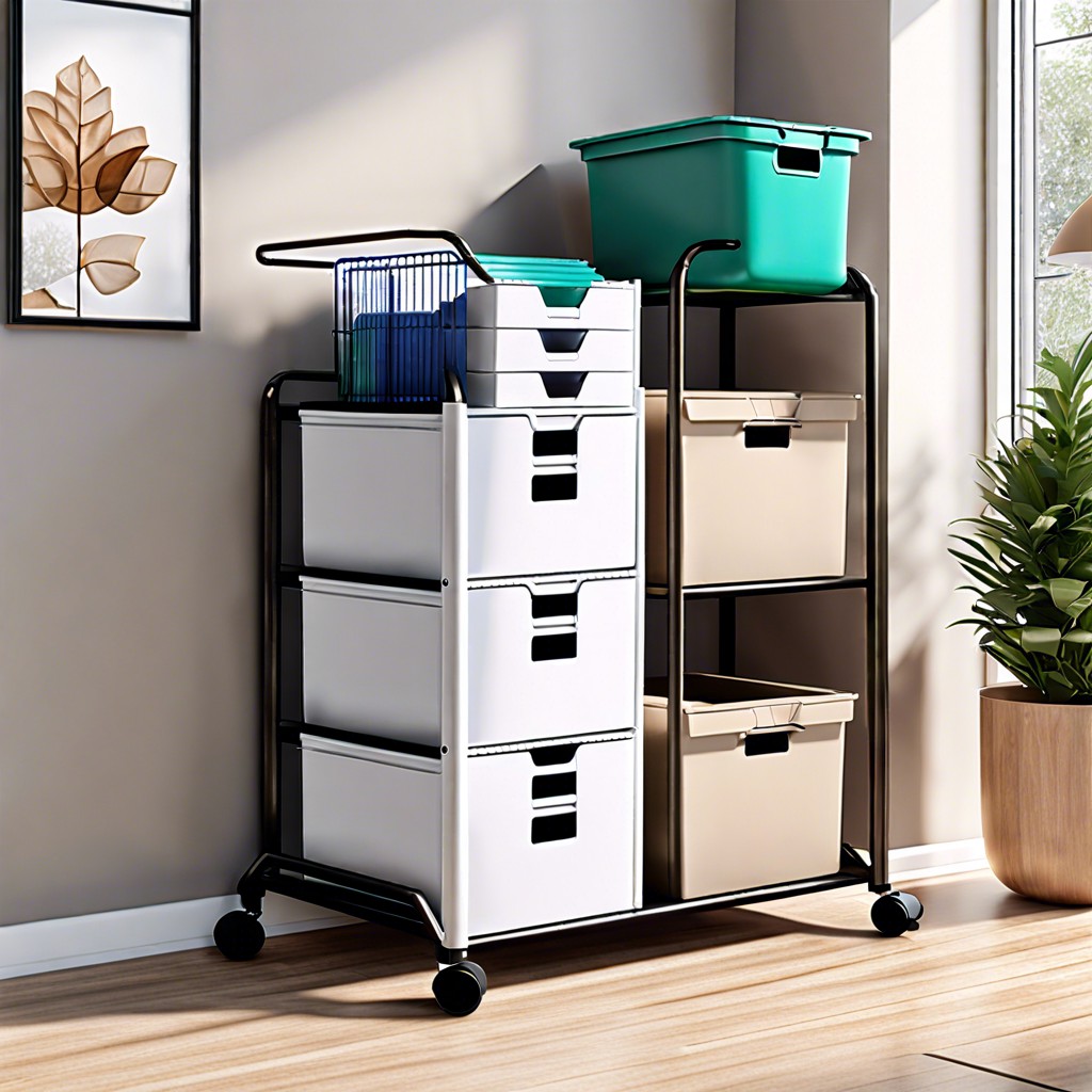 rolling filing carts