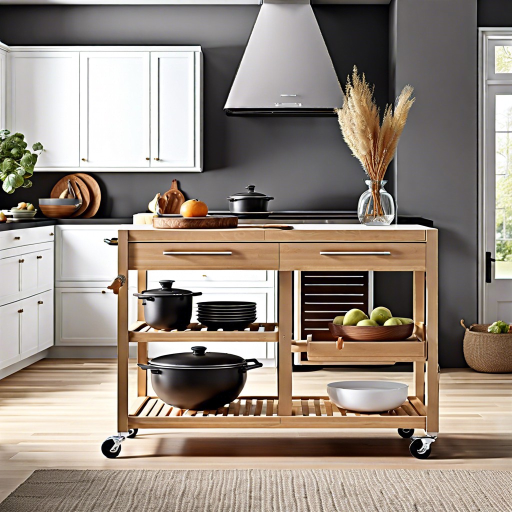 rolling kitchen cart