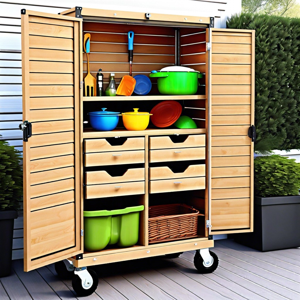 rolling storage cabinet