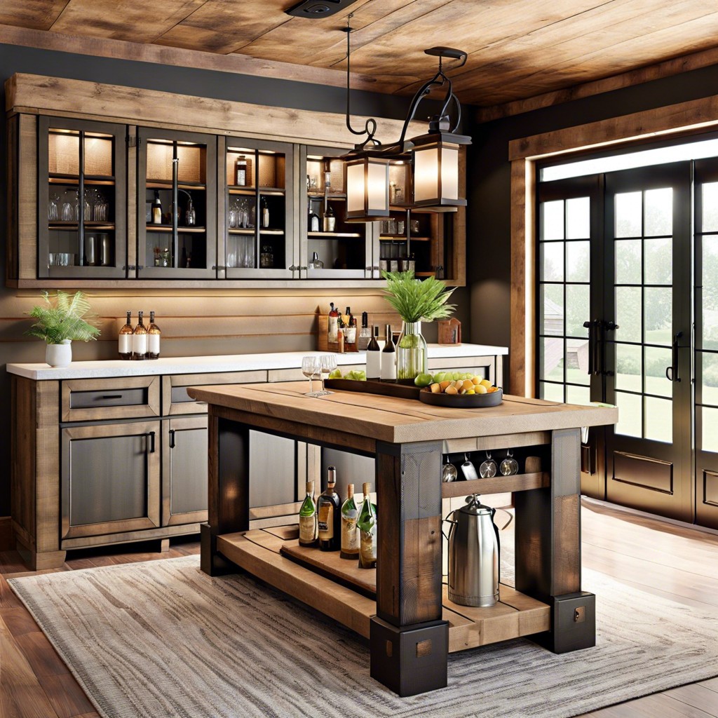 rustic farmhouse bar