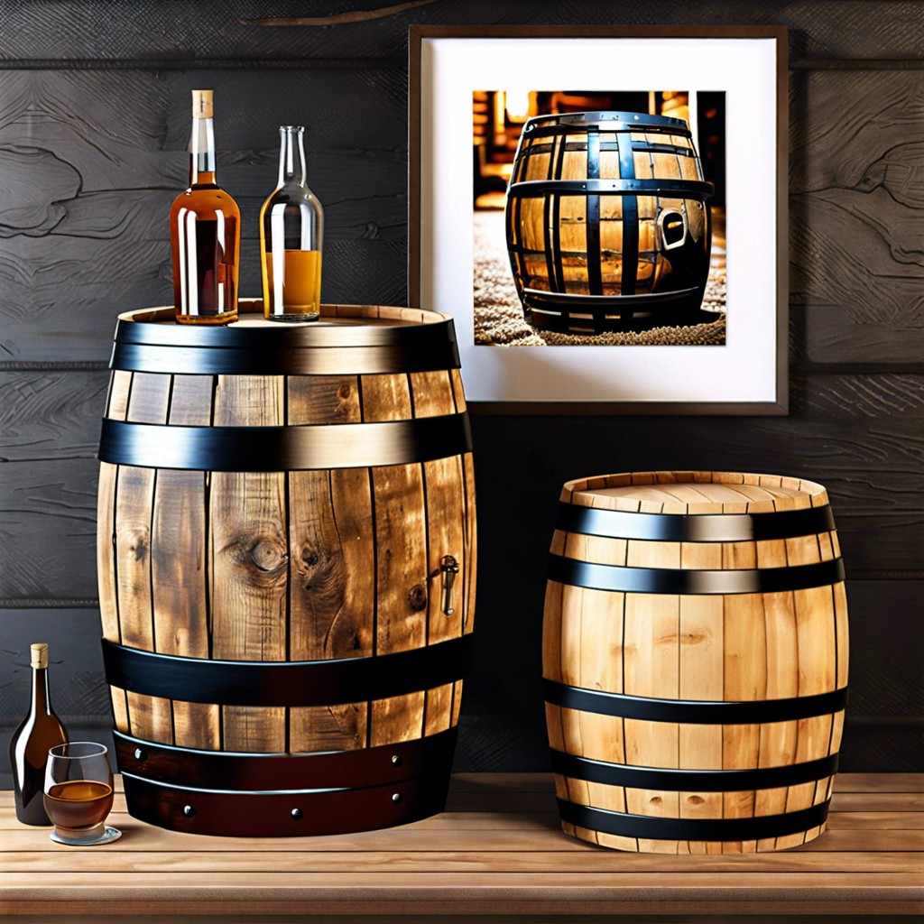 rustic wooden barrel prints