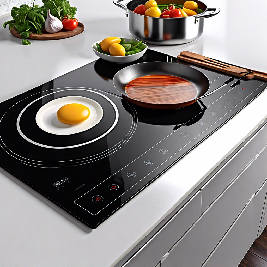 seamless induction cooktops