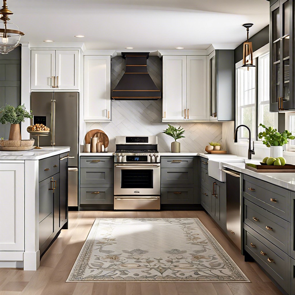 shaker style white cabinets