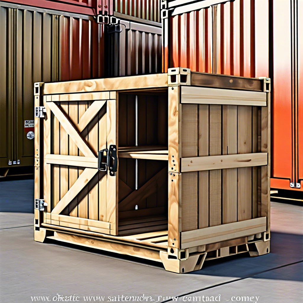 shipping crate cabinets
