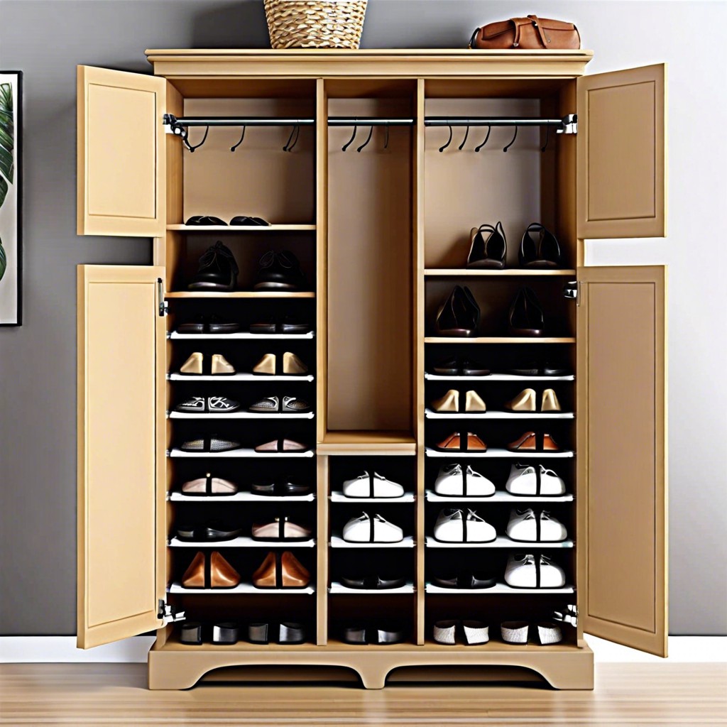 shoe cubbies cabinet