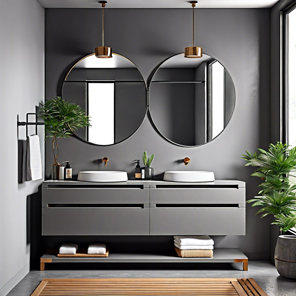 15 Stunning Gray Vanity Bathroom Ideas