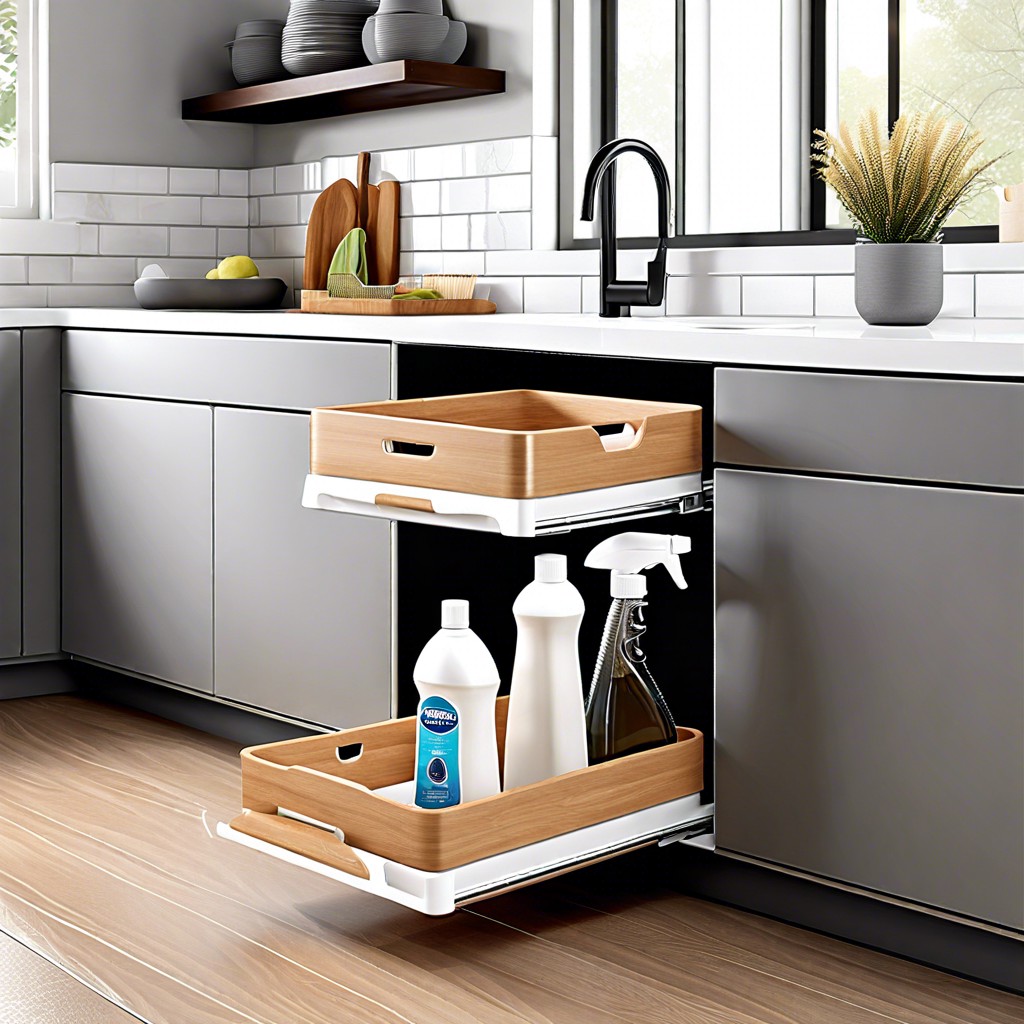 slide out cleaning caddy