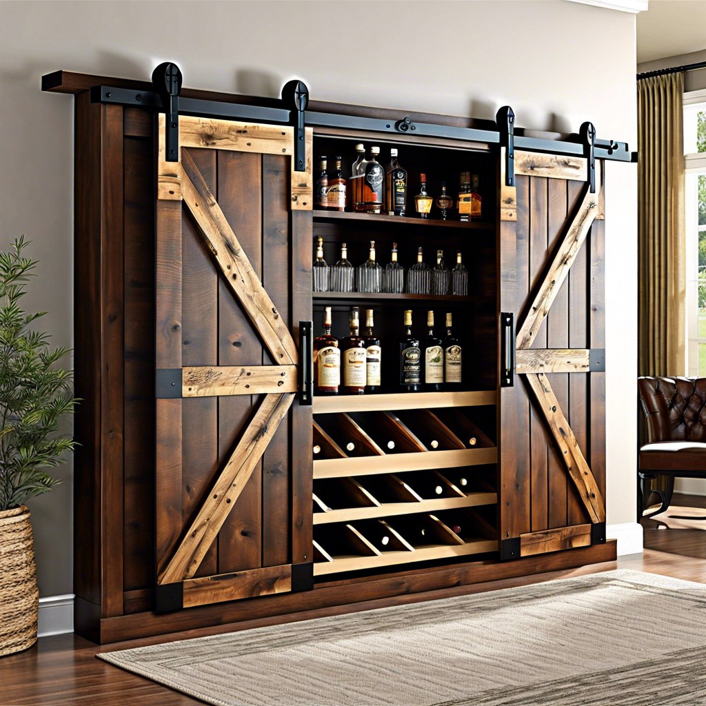 sliding barn door cabinet