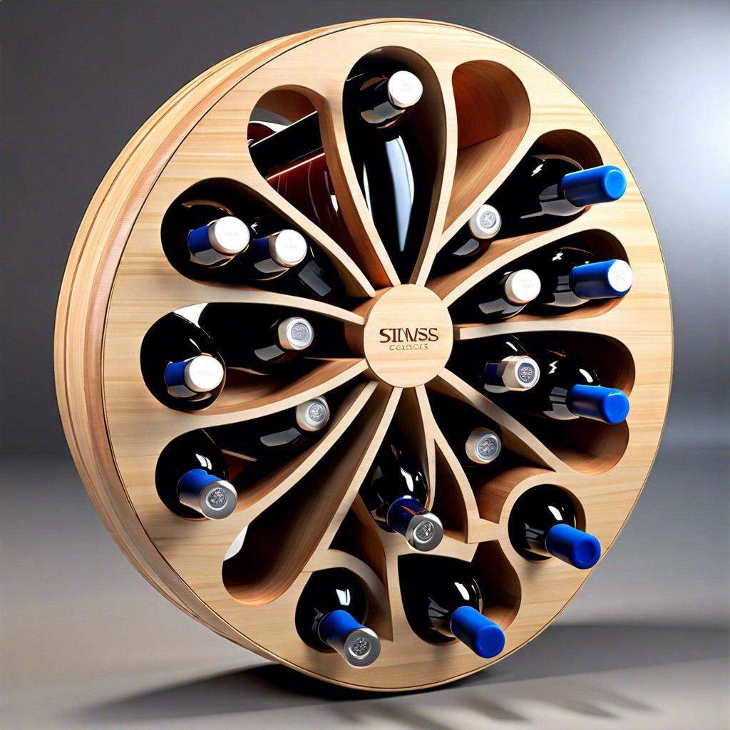 slim wine bottle storage