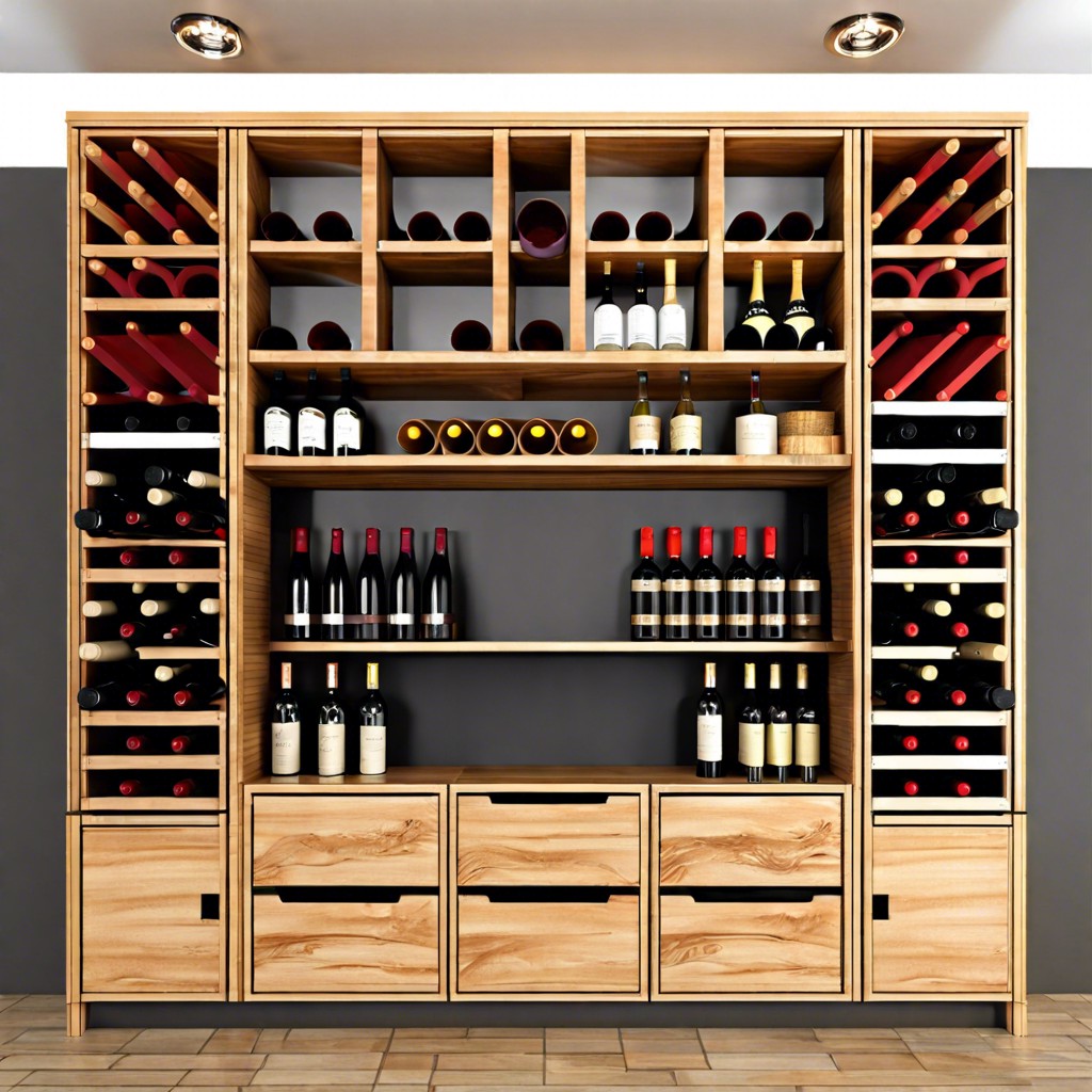 small wine corner rack