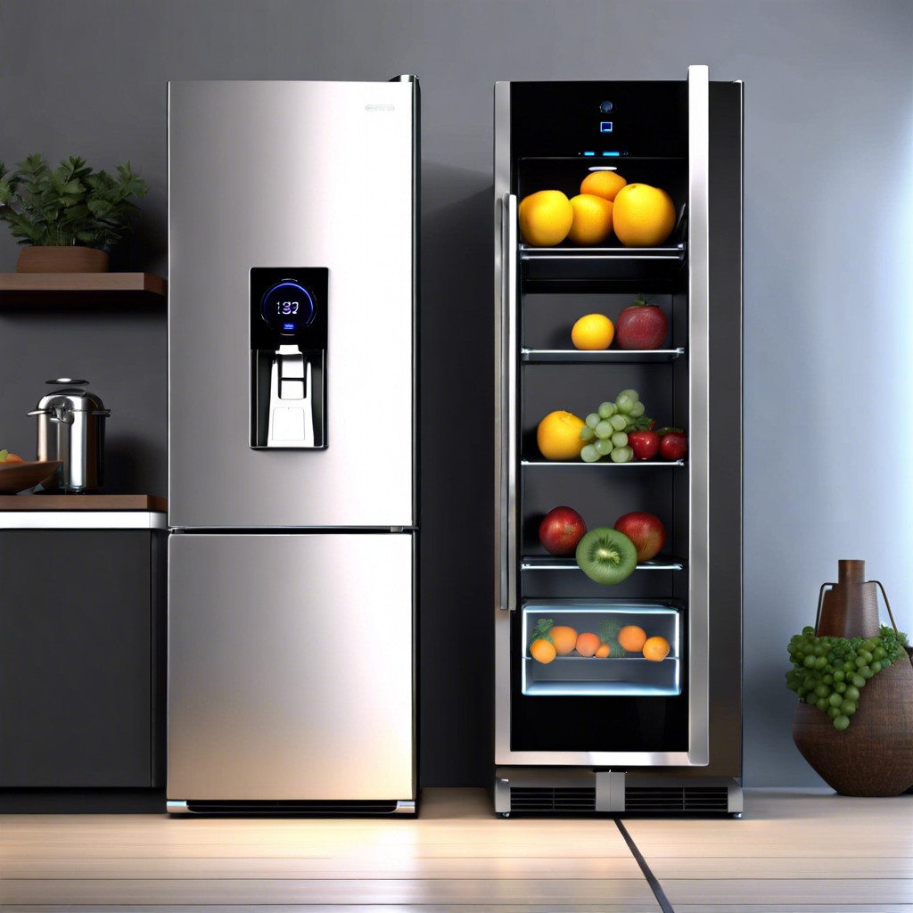smart fridge with touchscreen