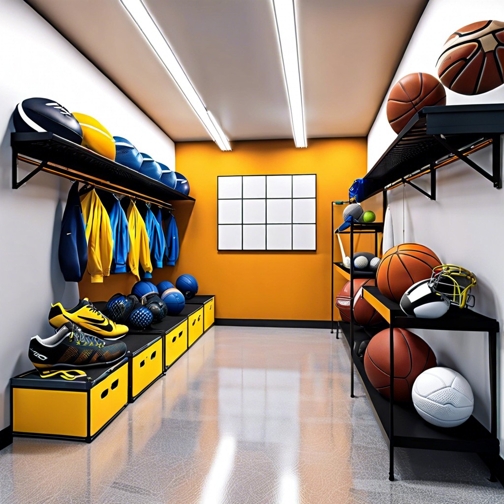 sports equipment organizer