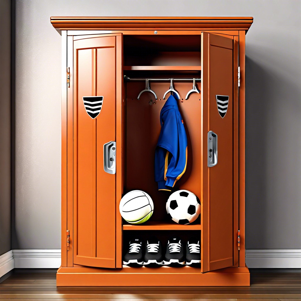 sports locker cabinet