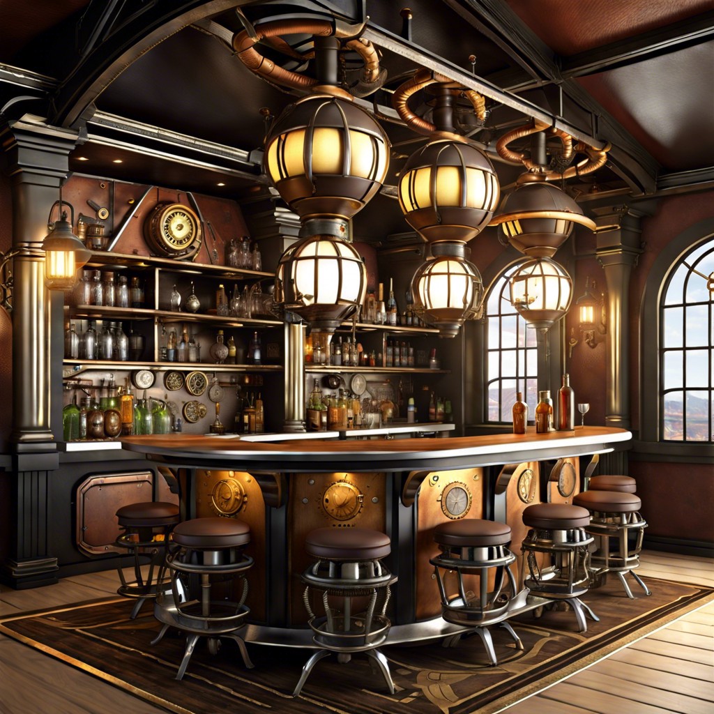 steampunk fantasy bar