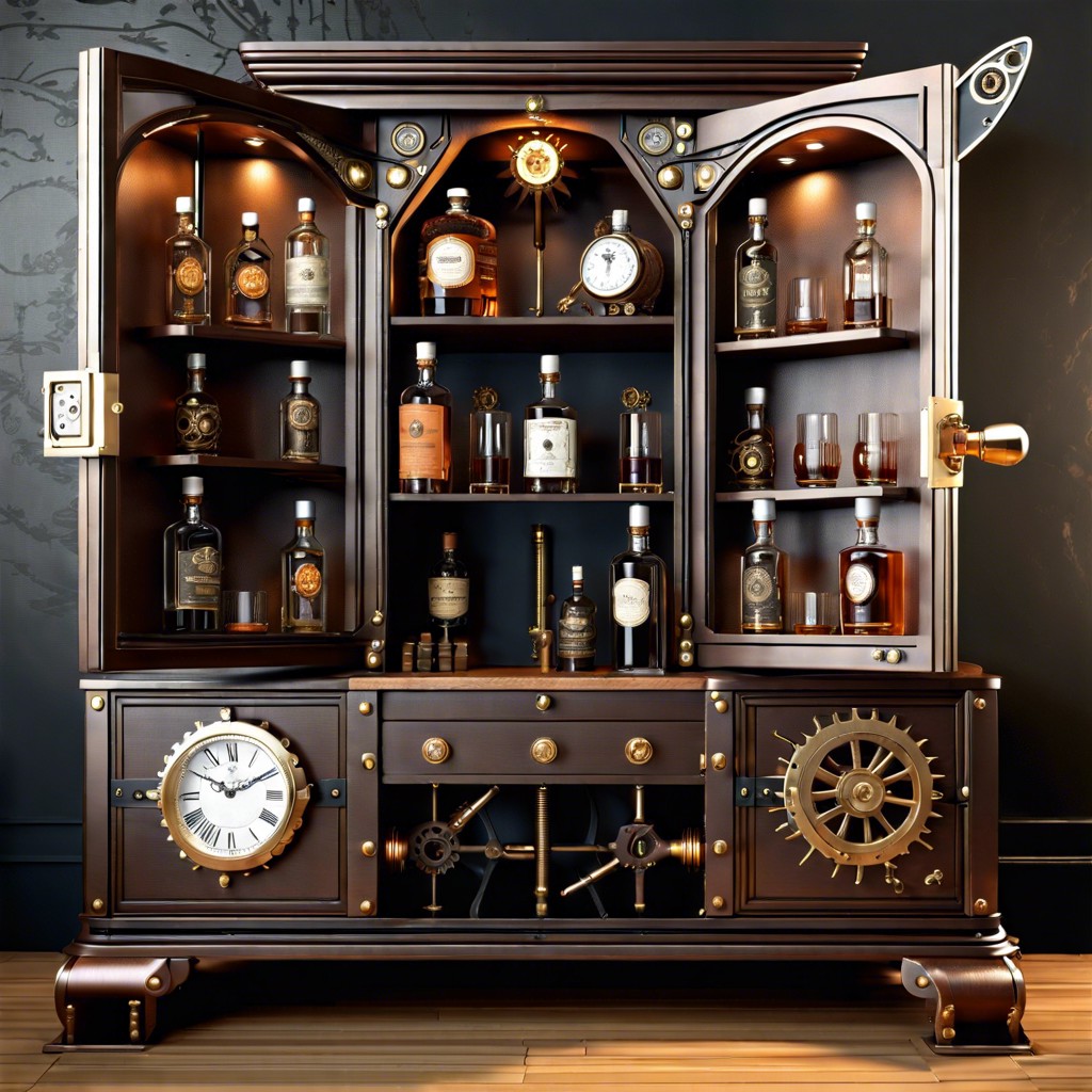 steampunk style cabinet