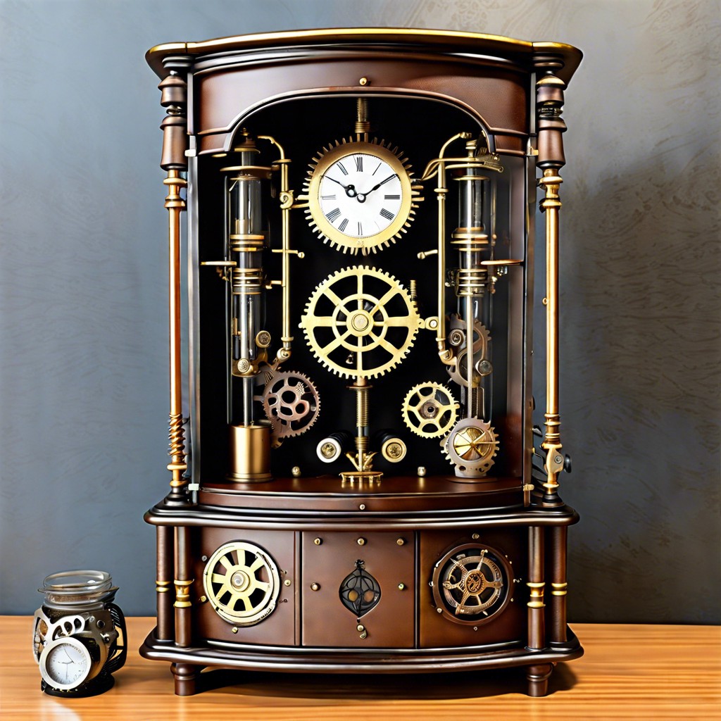 steampunk themed cabinetry