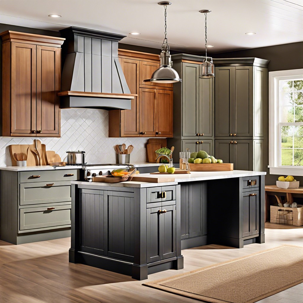 two tone cabinetry
